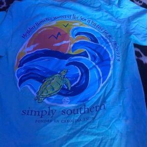 Teal simply southern T shirt